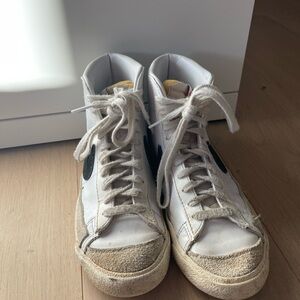 Nike White and Black Blazers